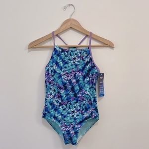 Speedo youth 1 piece swimsuit size Large